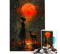 Puzzle difficile per adulti da 1000 pezzi con un bellissimo tramonto nella natura Gioco per famiglie divertente e spiritoso ideale come regalo per amici e parenti (dimensioni 38x26cm)