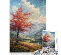 Puzzle difficile per adulti da 1000 pezzi con vista sulla valle ideale per rilassarsi imparare giocare divertirsi a casa (38x52cm)