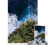 Puzzle difficile per adulti da 1000 pezzi con vista sull'oceano gioco pratico decorazione da parete giocattolo per la casa regalo di compleanno (38x52cm)