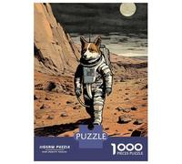 Puzzle Difficile Per Adulti Da 1000 Pezzi Corgi Astronaut On Mars Puzzle Giocattolo Decorazione Da Parete Analisi E Logica Regali Per Amici E Familiari 38x26cm/1000pcs