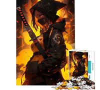 Puzzle difficile per adulti da 1000 pezzi Cyberpunk Samurai Girl sfida educativa decorazione da parete giocattolo per la decorazione della parete adatto a partire dai 14 anni (50x75cm)
