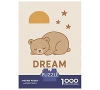 Puzzle Difficile Per Adulti Da 1000 Pezzi Dream Big Sleeping Bear Nursery Puzzle Per Adulti Giochi Rilassanti Migliora La Memoria Sfida Educativa 70x50cm/1000pcs