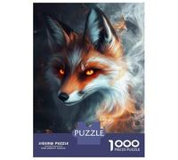 Puzzle Difficile Per Adulti Da 1000 Pezzi Fiery Fox Mystique Puzzle Per Adulti Giocattoli Fai Da Te Migliorano La Memoria Regalo Di Compleanno, Regali, 38x26cm/1000pcs