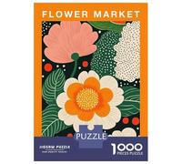 Puzzle Difficile Per Adulti Da 1000 Pezzi Flower Market Sorrento Botanical Travel Art Print Puzzle Per Adolescenti Gioco Per Famiglie Vacanza A Casa Passatempo Impegnativo Da Completare 70x50cm/1000pc