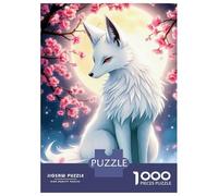 Puzzle Difficile Per Adulti Da 1000 Pezzi Fox Cherry Blossoms Puzzle Per Adulti Giocattoli Fai Da Te Migliorano La Memoria Regalo Di Compleanno, Regali, 52x38cm/1000pcs
