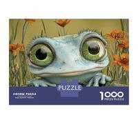 Puzzle Difficile Per Adulti Da 1000 Pezzi Frog on Lily Pad Wall Art Puzzle Per Adulti Giocattolo Decorazione Da Parete Antistress Regalo Di Compleanno, Regali, 70x50cm/1000pcs