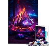 Puzzle difficile per adulti da 1000 pezzi fuoco cosmico impegnativo e stimolante perfetto per passare il tempo durante le vacanze gioco impossibile per ragazzi dai 14 anni in su 38x26cm