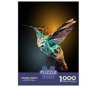 Puzzle Difficile Per Adulti Da 1000 Pezzi Geometric Hummingbird Art Puzzle Giocattolo Decorazione Da Parete Analisi E Logica Regali Per Amici E Familiari 70x50cm/1000pcs