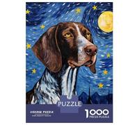 Puzzle Difficile Per Adulti Da 1000 Pezzi German Shorthaired Pointer Puzzle Per Adulti Gioco Rompicapo Analisi E Logica Regali Per Amici E Familiari 52x38cm/1000pcs