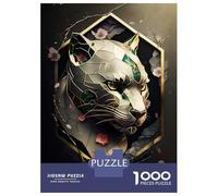 Puzzle Difficile Per Adulti Da 1000 Pezzi Gold Panther Abstract Puzzle Per Adulti Giochi Per Famiglie Corsa Di Velocità Manuale Sfida Da Completare 52x38cm/1000pcs