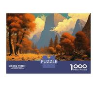 Puzzle Difficile Per Adulti Da 1000 Pezzi Golden Autumn Yosemite USA Puzzle Per Adolescenti Gioco Per Famiglie Vacanza A Casa Passatempo Impegnativo Da Completare 38x26cm/1000pcs
