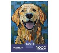 Puzzle Difficile Per Adulti Da 1000 Pezzi Golden Retriever Mosaic Art Puzzle Per Adulti Gioco Pratico Decorazione Per La Casa Sfida Educativa 70x50cm/1000pcs