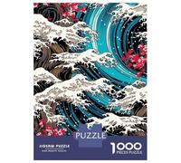 Puzzle Difficile Per Adulti Da 1000 Pezzi Iconic Tsunami Swirls Puzzle Antistress Giocattoli Analisi E Logica Regalo Di Compleanno, Regali, 38x26cm/1000pcs