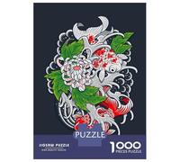 Puzzle Difficile Per Adulti Da 1000 Pezzi Japanese Koi Fish Puzzle Per Adulti Gioco Rompicapo Analisi E Logica Regali Per Amici E Familiari 52x38cm/1000pcs
