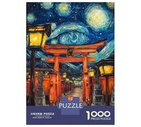 Puzzle Difficile Per Adulti Da 1000 Pezzi Japanese Torii Gate Night Sky Puzzle Giocattolo Decorazione Da Parete Analisi E Logica Regali Per Amici E Familiari 70x50cm/1000pcs