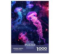 Puzzle Difficile Per Adulti Da 1000 Pezzi Jellyfish on Space Puzzle Per Adulti Gioco Rompicapo Analisi E Logica Regali Per Amici E Familiari 38x26cm/1000pcs