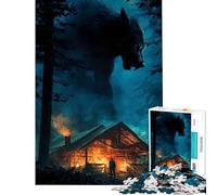 Puzzle difficile per adulti da 1000 pezzi "La capanna del lupo mannaro nel bosco" Gioco impegnativo e stimolante per passare il tempo durante le vacanze Gioco impossibile per maggiori di 14 anni