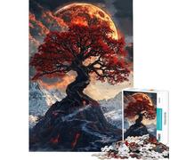 Puzzle difficile per adulti da 1000 pezzi "L'albero del mondo delle ceneri" gioco antistress per adulti decorazione per la casa impegnativo da completare (dimensioni 38x26cm)