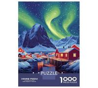 Puzzle Difficile Per Adulti Da 1000 Pezzi Lofoten Islands Aurora Borealis Puzzle Per Adolescenti Gioco Per Famiglie Vacanza A Casa Passatempo Impegnativo Da Completare 38x26cm/1000pcs
