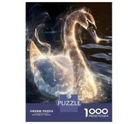 Puzzle Difficile Per Adulti Da 1000 Pezzi Luminous Swan Grace Puzzle Antistress, Divertente E Umoristico, Sfida Educativa 38x26cm/1000pcs