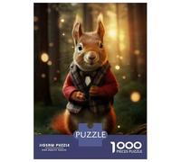 Puzzle Difficile Per Adulti Da 1000 Pezzi Magical Red Squirrel Puzzle Per Adulti Giochi Per Famiglie Corsa Di Velocità Manuale Sfida Da Completare 70x50cm/1000pcs