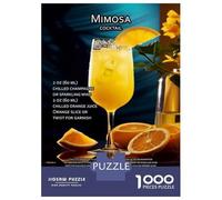 Puzzle Difficile Per Adulti Da 1000 Pezzi Mimosa Cocktail Recipe Puzzle Giocattolo Decorazione Da Parete Analisi E Logica Regali Per Amici E Familiari 52x38cm/1000pcs