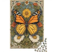 Puzzle Difficile Per Adulti Da 1000 Pezzi Monarch Butterfly Art Print Puzzle Per Adulti Gioco Pratico Per Divertimento in Famiglia Difficile Da Completare 38x26cm/1000pcs
