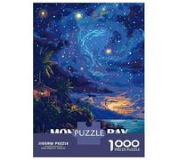 Puzzle Difficile Per Adulti Da 1000 Pezzi Montego Bay Jamaica Night Sky Art Puzzle Per Adolescenti Gioco Per Famiglie Vacanza A Casa Passatempo Impegnativo Da Completare 38x26cm/1000pcs