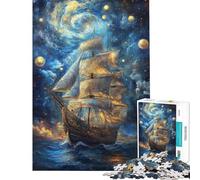Puzzle difficile per adulti da 1000 pezzi Navigazione nel cosmo gioco per famiglie stimolante attività in famiglia (dimensioni 38x26cm)