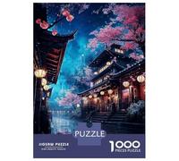 Puzzle Difficile Per Adulti Da 1000 Pezzi Neon Tokyo Sakura Nights Puzzle Per Adolescenti Giochi Divertenti Regali Per Donne Sfida Da Completare 70x50cm/1000pcs