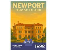 Puzzle Difficile Per Adulti Da 1000 Pezzi Newport Rhode Island Breakers Mansion Vintage Travel Poster Wall Art Puzzle Per Adulti Gioco Pratico Per Divertimento in Famiglia Difficile Da Completare 70x