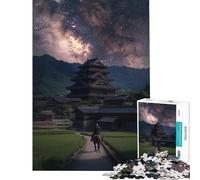 Puzzle difficile per adulti da 1000 pezzi "Notte stellata al castello" puzzle per ragazzi ideale per passare il tempo durante le vacanze attività divertenti da fare a casa gioco stimolante regalo