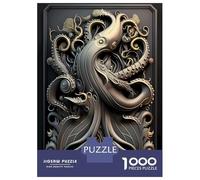 Puzzle Difficile Per Adulti Da 1000 Pezzi Octopus Golden Art Deco Puzzle Antistress Giocattoli Analisi E Logica Regalo Di Compleanno, Regali, 38x26cm/1000pcs