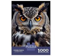 Puzzle Difficile Per Adulti Da 1000 Pezzi Owl Face Puzzle Per Adolescenti Giochi Divertenti Regali Per Donne Sfida Da Completare 52x38cm/1000pcs