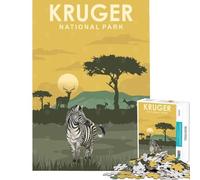Puzzle difficile per adulti da 1000 pezzi Parco Nazionale Kruger Sudafrica Puzzle per ragazzi ideale per le vacanze per passare il tempo in modo divertente un gioco stimolante e un'ottima idea regalo