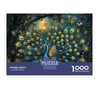 Puzzle Difficile Per Adulti Da 1000 Pezzi Peacock Feathers Wall Mural-2 Puzzle Per Adulti Giocattolo Decorazione Da Parete Antistress Regalo Di Compleanno, Regali, 70x50cm/1000pcs