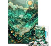 Puzzle difficile per adulti da 1000 pezzi prato alpino arte Kintsugi puzzle per adulti giochi rilassanti vacanza a casa per passare il tempo regalo di compleanno regali (dimensioni 50x75cm)