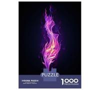 Puzzle Difficile Per Adulti Da 1000 Pezzi Purple Flame Puzzle Antistress, Divertente E Umoristico, Sfida Educativa 38x26cm/1000pcs
