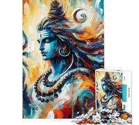 Puzzle difficile per adulti da 1000 pezzi raffigurante Shiva il dio indù Puzzle per adulti giochi rilassanti ideale per le vacanze a casa per passare il tempo come regalo di compleanno o altro