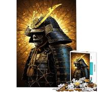Puzzle difficile per adulti da 1000 pezzi raffigurante un guerriero samurai in una luce dorata Un gioco fai-da-te divertente e spiritoso un'ottima idea regalo per gli appassionati di videogiochi