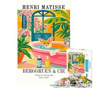 Puzzle difficile per adulti da 1000 pezzi raffigurante una volpe del deserto di Henri Matisse ideale per il bagno Attività divertenti da fare in casa in famiglia e giochi adatti a partire dai 14 anni