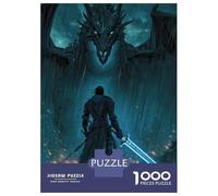 Puzzle Difficile Per Adulti Da 1000 Pezzi Rainfall Reckoning Blade Against The Beast Puzzle Per Adulti Giochi Per Famiglie Corsa Di Velocità Manuale Sfida Da Completare 52x38cm/1000pcs