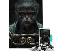 Puzzle difficile per adulti da 1000 pezzi Re Scimmia Wukong Aiuta a stimolare la mente e a creare un gioco educativo per tutta la famiglia adatto a partire dai 14 anni (38x52cm)