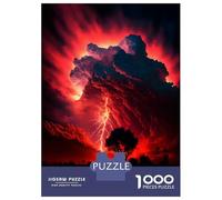 Puzzle Difficile Per Adulti Da 1000 Pezzi Red Apocalypse Storm Puzzle Per Adulti Gioco Pratico Migliora La Memoria Ottimo Regalo Per I Giocatori 38x26cm/1000pcs