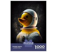 Puzzle Difficile Per Adulti Da 1000 Pezzi Rubber Duck Astronaut Bath Puzzle Per Adulti Gioco Rompicapo Analisi E Logica Regali Per Amici E Familiari 52x38cm/1000pcs