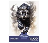 Puzzle Difficile Per Adulti Da 1000 Pezzi Running Black Cheetah Puzzle Antistress, Divertente E Umoristico, Sfida Educativa 70x50cm/1000pcs