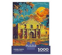 Puzzle Difficile Per Adulti Da 1000 Pezzi San Antonio Mission Puzzle Per Adulti Gioco Pratico Difficile Regalo Di Compleanno, Regali, 70x50cm/1000pcs