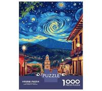 Puzzle Difficile Per Adulti Da 1000 Pezzi San Jose Costa Rica Nightscape Art Puzzle Per Adulti Gioco Rompicapo Analisi E Logica Regali Per Amici E Familiari 52x38cm/1000pcs