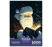 Puzzle Difficile Per Adulti Da 1000 Pezzi Santa Reading Magic Book Christmas Puzzle Per Adulti Giocattolo Decorazione Da Parete Antistress Regalo Di Compleanno, Regali, 52x38cm/1000pcs