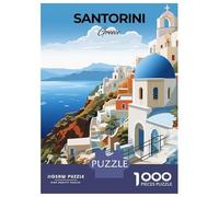 Puzzle Difficile Per Adulti Da 1000 Pezzi Santorini Greece Travel Puzzle Antistress Giocattoli Analisi E Logica Regalo Di Compleanno, Regali, 38x26cm/1000pcs